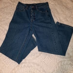 High rise staright leg jeans